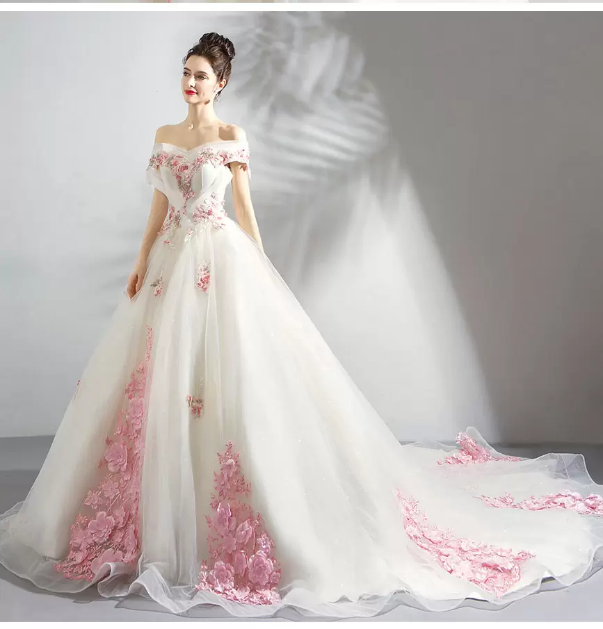 cheap off white wedding dress,white wedding dress with long trains,white wedding dress,ball gown off the shoulder wedding dress,cheap off the shoulder wedding dress,off the shoulder wedding dress,ball gown wedding dress with cap sleeves,off shoulder cap sleeve wedding dress,wedding dress with very long trains,wedding dress with long trains,wedding dress with colored flowers,wedding dress with 3d flowers,