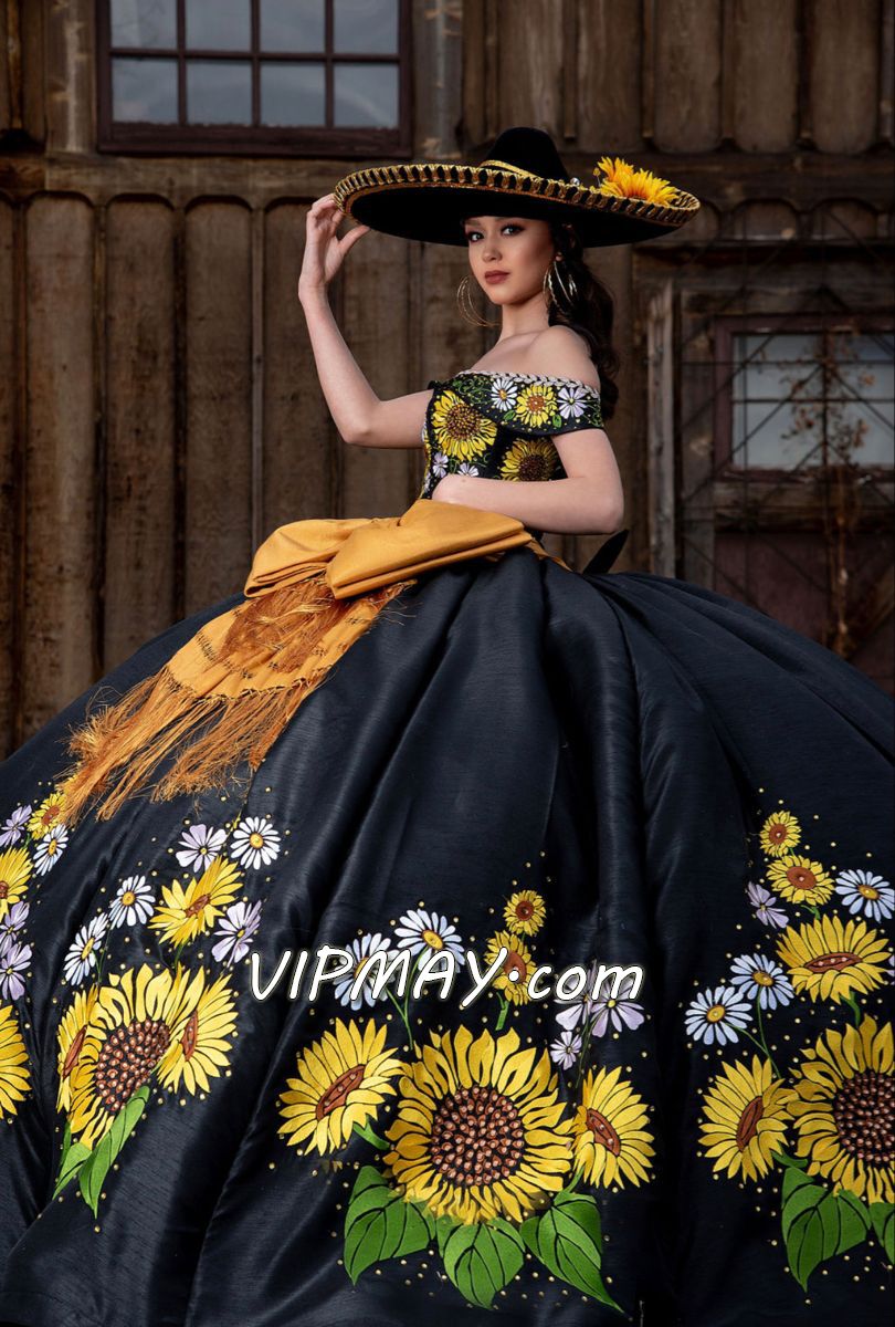 satin quinceanera dress,most expensive quinceanera dress,cowgirl quinceanera dress,off the shoulder quinceanera dress,black charro quinceanera dress,sunflower quinceanera dress,floral embroidery quinceanera dress,mexican style quinceanera dress,mexican charra quinceanera dress,