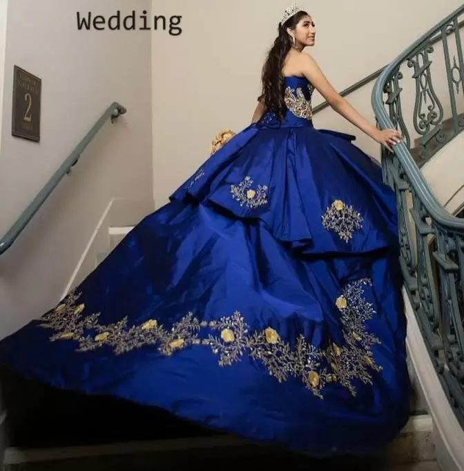 charro y china poblana quinceanera dress,charro quinceanera dress for sale,in royal blue quinceanera dress,royal blue and gold quinceanera dress,quinceanera dress with long trains,custom made quinceanera dress houston tx,