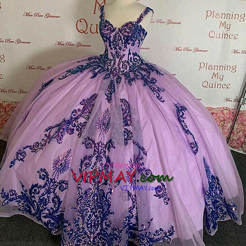 sparkly quinceanera dress,lilac quinceanera dress,sequin ball gown charro quinceanera dress,strapless sweetheart quinceanera dress,quinceanera dress with ruffles and straps,quinceanera dress with straps,corset quinceanera dress,quinceanera dress with bowknot,