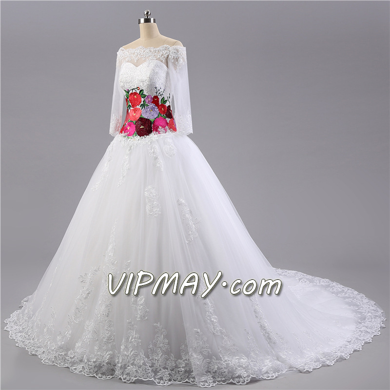 cheap white wedding dress for sale,white wedding dress with train,beautiful vintage lace wedding dress,most beautiful lace wedding dress,long sleeve lace boho wedding dress,modest long sleeve lace wedding dress,lace wedding dress long sleeves,wedding dress with embrodery,illusion tulle wedding dress,lace wedding dress with tulle skirt,beautiful wedding dress with trains,long train wedding dress design,