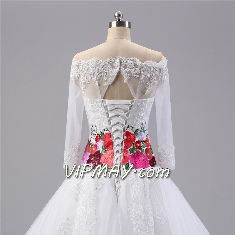 cheap white wedding dress for sale,white wedding dress with train,beautiful vintage lace wedding dress,most beautiful lace wedding dress,long sleeve lace boho wedding dress,modest long sleeve lace wedding dress,lace wedding dress long sleeves,wedding dress with embrodery,illusion tulle wedding dress,lace wedding dress with tulle skirt,beautiful wedding dress with trains,long train wedding dress design,