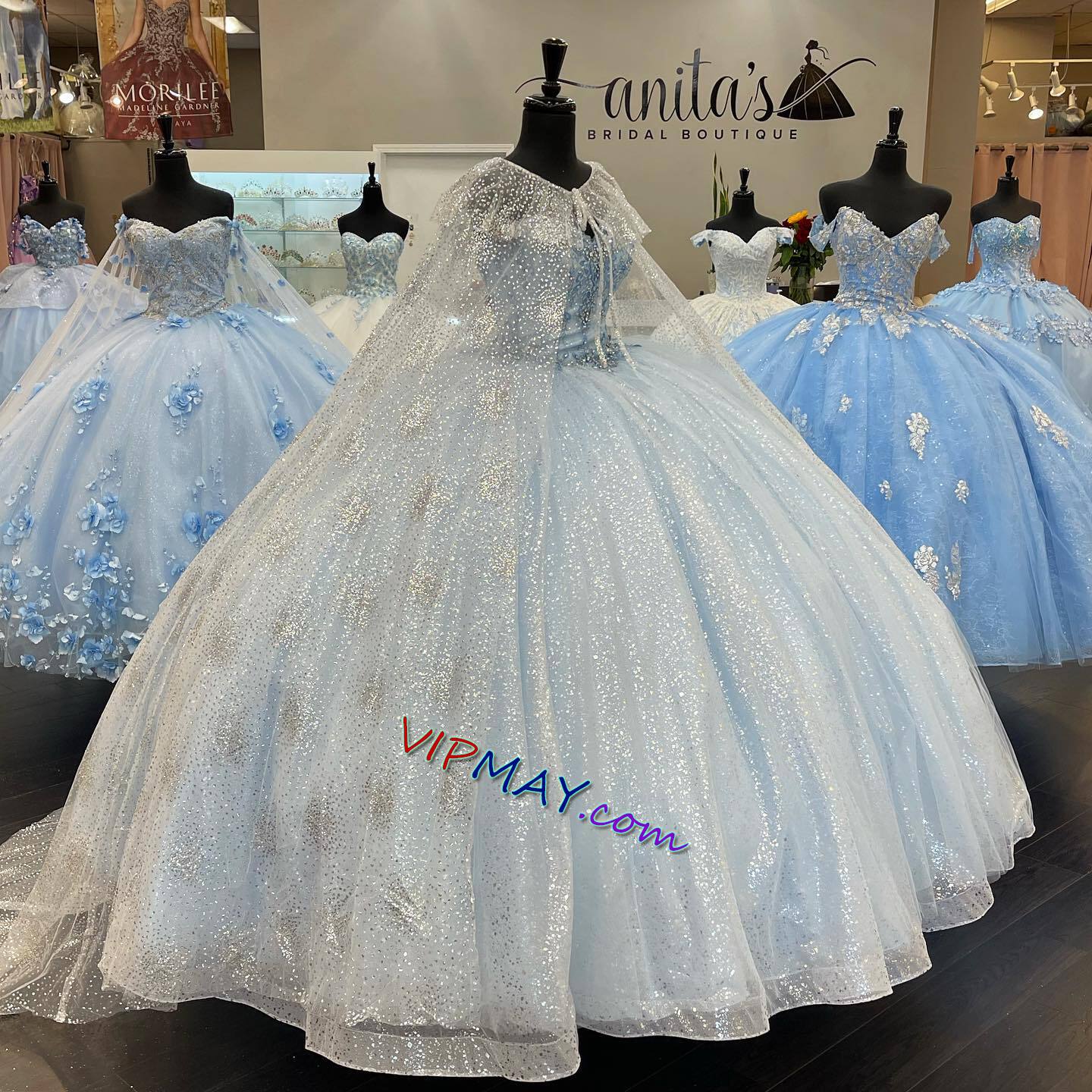 affordable quinceanera dress,glitter tulle quinceanera dress,strapless sweetheart quinceanera dress,sweetheart quinceanera dress,quinceanera dress with cape,cheap light blue formal dress,light blue quinceanera dress,wholesale quinceanera dress factory,corset quinceanera dress,