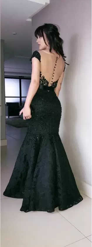 Flirting Black Sleeveless Beading Floor Length Junior Homecoming Dress