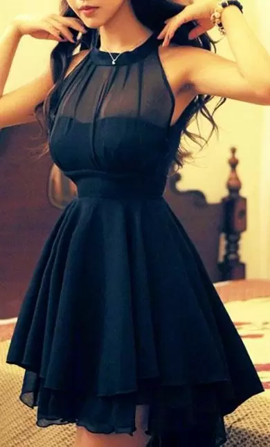 Top Selling Sleeveless Satin and Chiffon Floor Length Lace Up Homecoming Dresses in Black with Beading and Lace