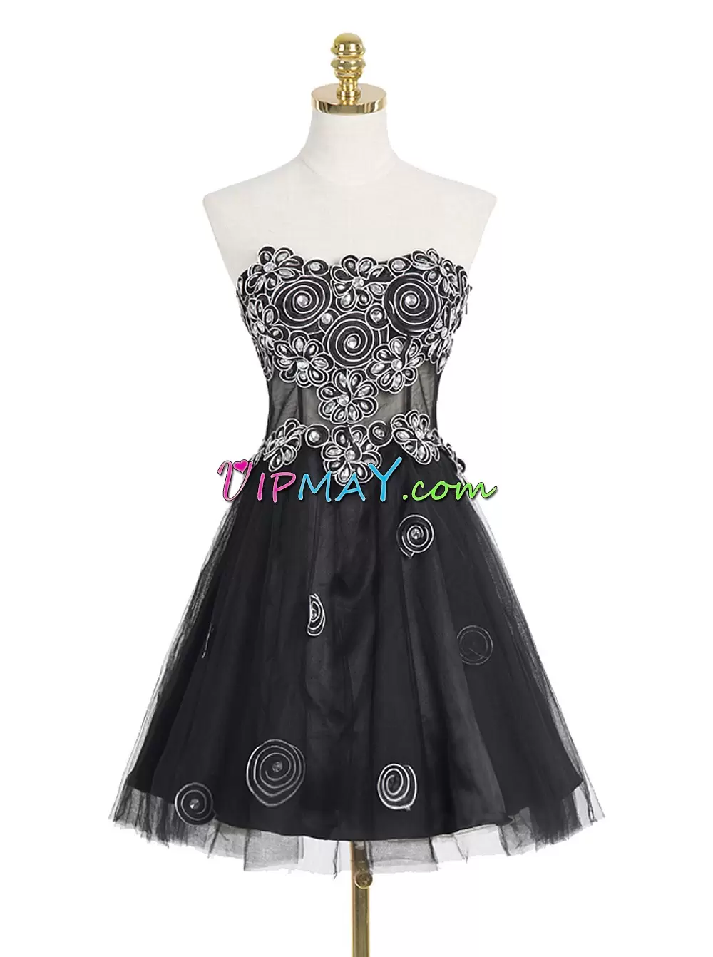 Decent Black Sweetheart Neckline Beading Sleeveless Backless