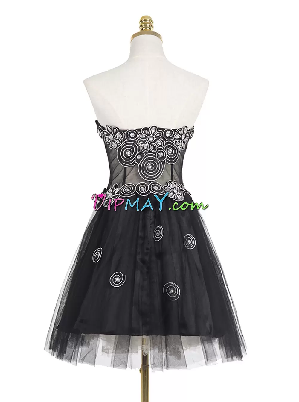 Decent Black Sweetheart Neckline Beading Sleeveless Backless