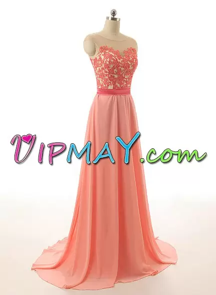 low price prom dress,blush color prom dress,blush prom dress for cheap,illusion party dress,illusion prom dress with train,illusion prom dress,chiffon train prom dress,beautiful long train prom dress,prom dress with short train,prom dress under 150,