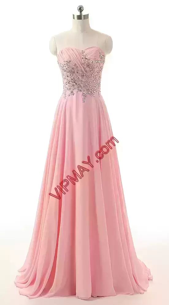 long pink prom dress,pretty in pink prom dress for sale,pink beaded prom dress,beaded bodice prom dress,sweetheart chiffon prom dress,sweetheart long prom dress,long chiffon mother of the bride dress,full length chiffon prom dress,prom dress with corset,prom dress with corset back,