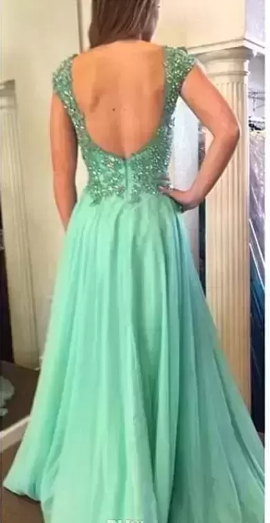 Comfortable Green Homecoming Dress Prom and Party with Beading and Appliques and Pleated Scoop Sleeveless Backless