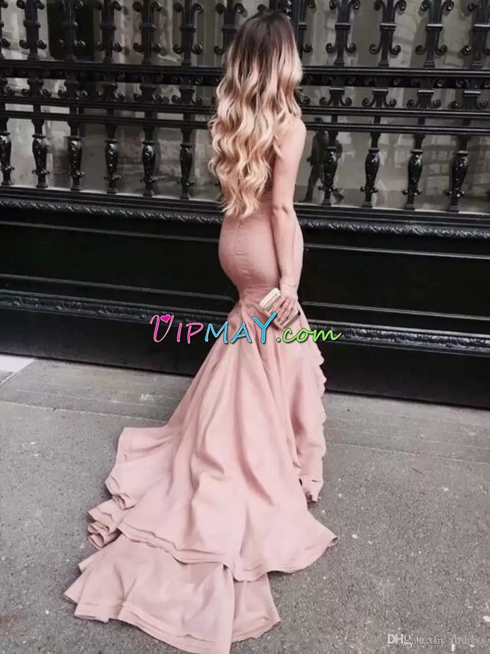 Fabulous Sleeveless Floor Length Ruching Lace Up Prom Dress with Pink