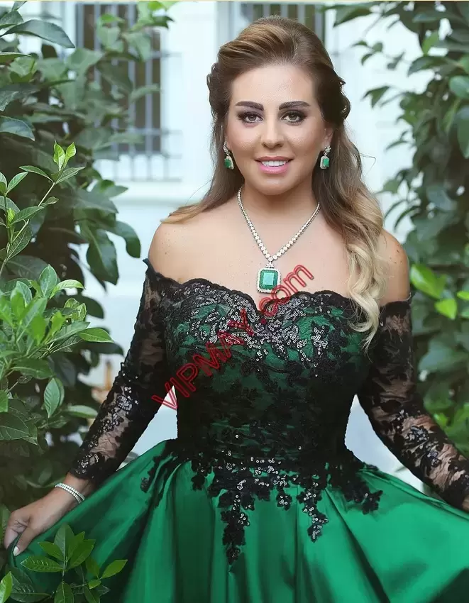 Dark Green Satin Lace Up Prom Gown Long Sleeves Floor Length Lace
