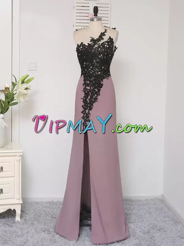 Classical Black Lace Up Sweetheart Beading and Lace Prom Dress Satin Sleeveless Sweep Train