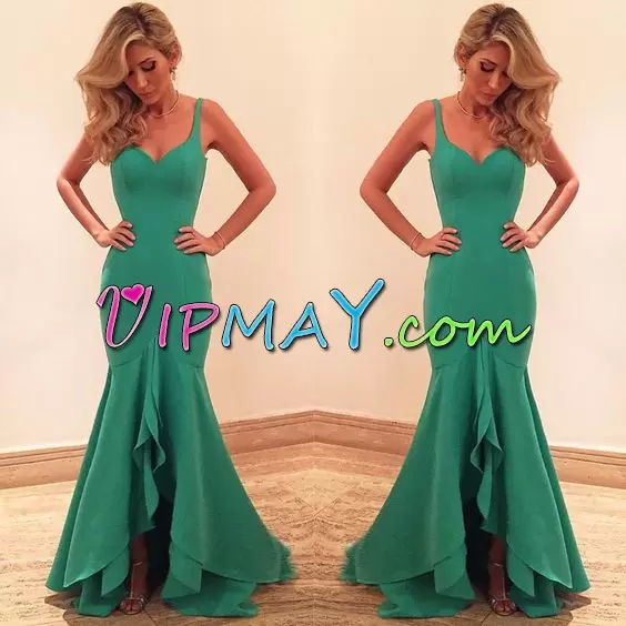 turquoise plus size prom dress,turquoise prom dress,mermaid dress with train prom,front slit prom dress,8th grade dance prom dress with straps,prom dress with thick straps,prom dress with straps,