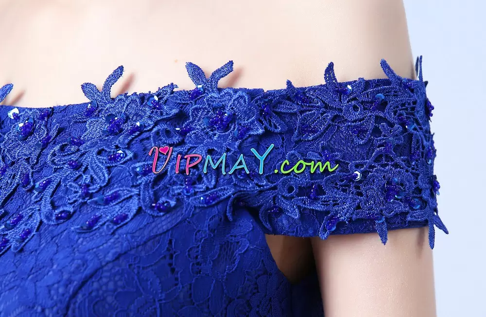 royal blue long homecoming dress,