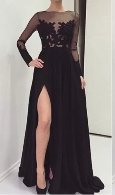 Perfect Long Sleeves Bateau Sweep Train Lace Up Lace Homecoming Dress Bateau