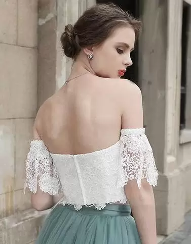 Charming White and Dark Green Lace Up Sweetheart Beading and Lace Junior Homecoming Dress Satin and Tulle Sleeveless