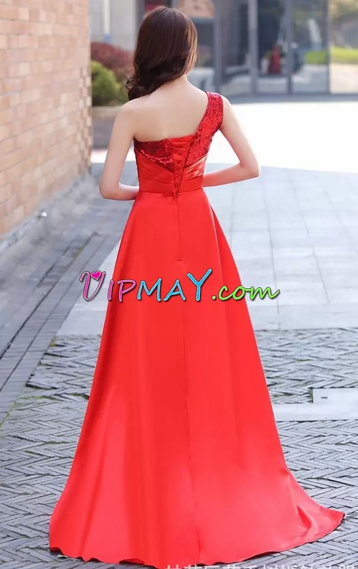 red prom dress,red prom dress for juniors,red one shouldered prom dress,one shoulder prom dress,beautiful high low prom dress,cheap high low prom dress for juniors,sequin prom dress,high low prom dress online,high low prom dress,