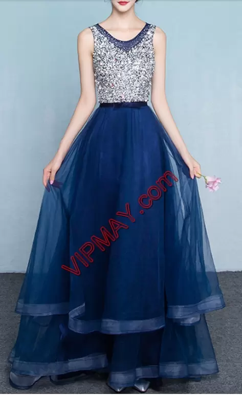 pretty royal blue prom dress,royal blue and silver prom dress,royal blue prom dress long,sexy beaded prom dress,v neck floor length dress,