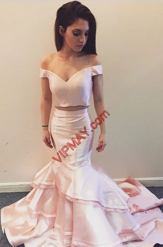 Extravagant Mermaid Prom Party Dress White Sweetheart Satin and Chiffon Sleeveless Floor Length Lace Up