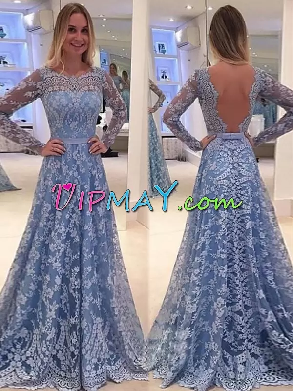 Fashion Sleeveless Sweetheart Sweep Train Lace Up Floor Length Beading and Lace Juniors Evening Dress Sweetheart