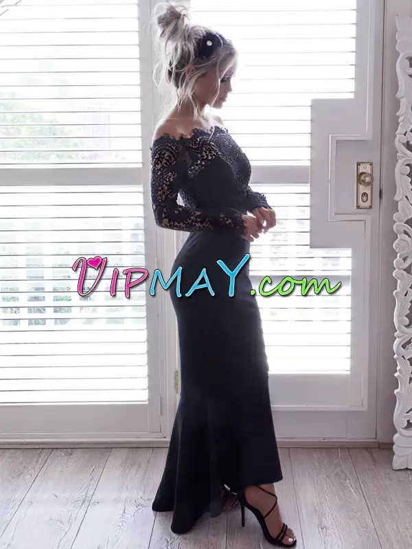 mermaid prom dress fast shipping,long sleeve lace mermaid prom dress,off the shoulder mother of the bride gowns,off the shoulder lace prom dress,all black mermaid prom dress,black fitted mermaid prom dress,long lace mermaid prom dress,long prom dress with long sleeves,long sheer prom dress with long sleeves,