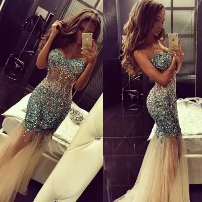 Amazing Sweetheart Sleeveless Tulle Homecoming Dresses Beading Brush Train Lace Up