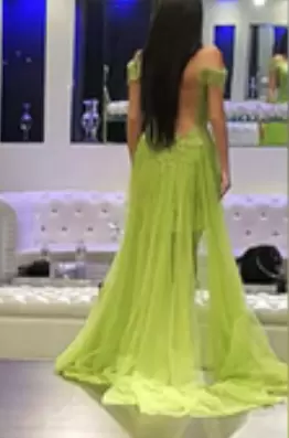 Sweep Train A-line Prom Dress Green Sweetheart Satin and Organza and Tulle Sleeveless Floor Length Lace Up