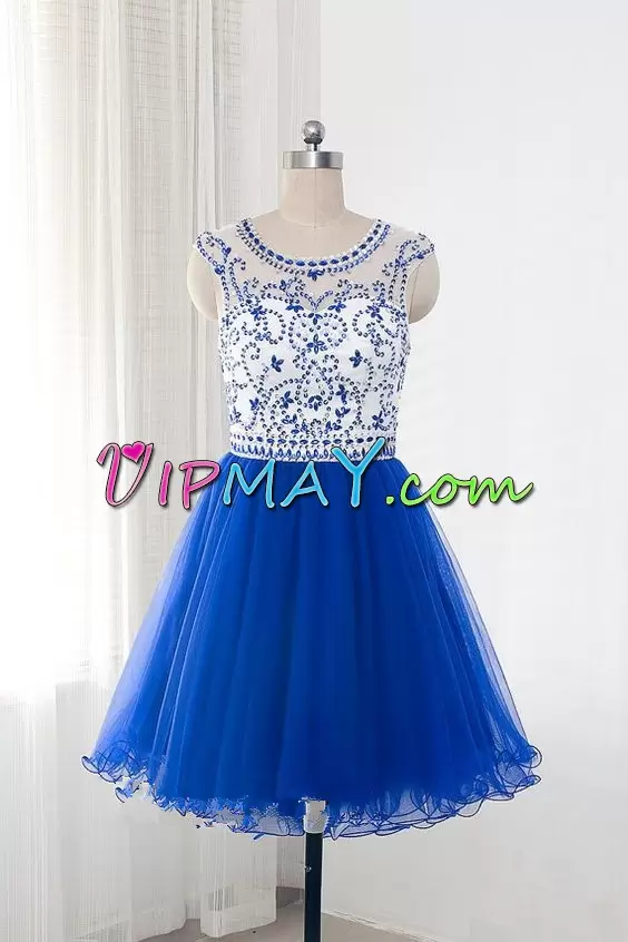 cute and cheap homecoming dress,cute modest homecoming dress,cute cheap dress for homecoming,cute short homecoming dress,royal blue and white homecoming dress,royal blue homecoming dress,illusion neckline formal dress,illusion homecoming dress,beaded bodice homecoming dress,short beaded homecoming dress,high neck homecoming dress cheap,high neckline homecoming dress,