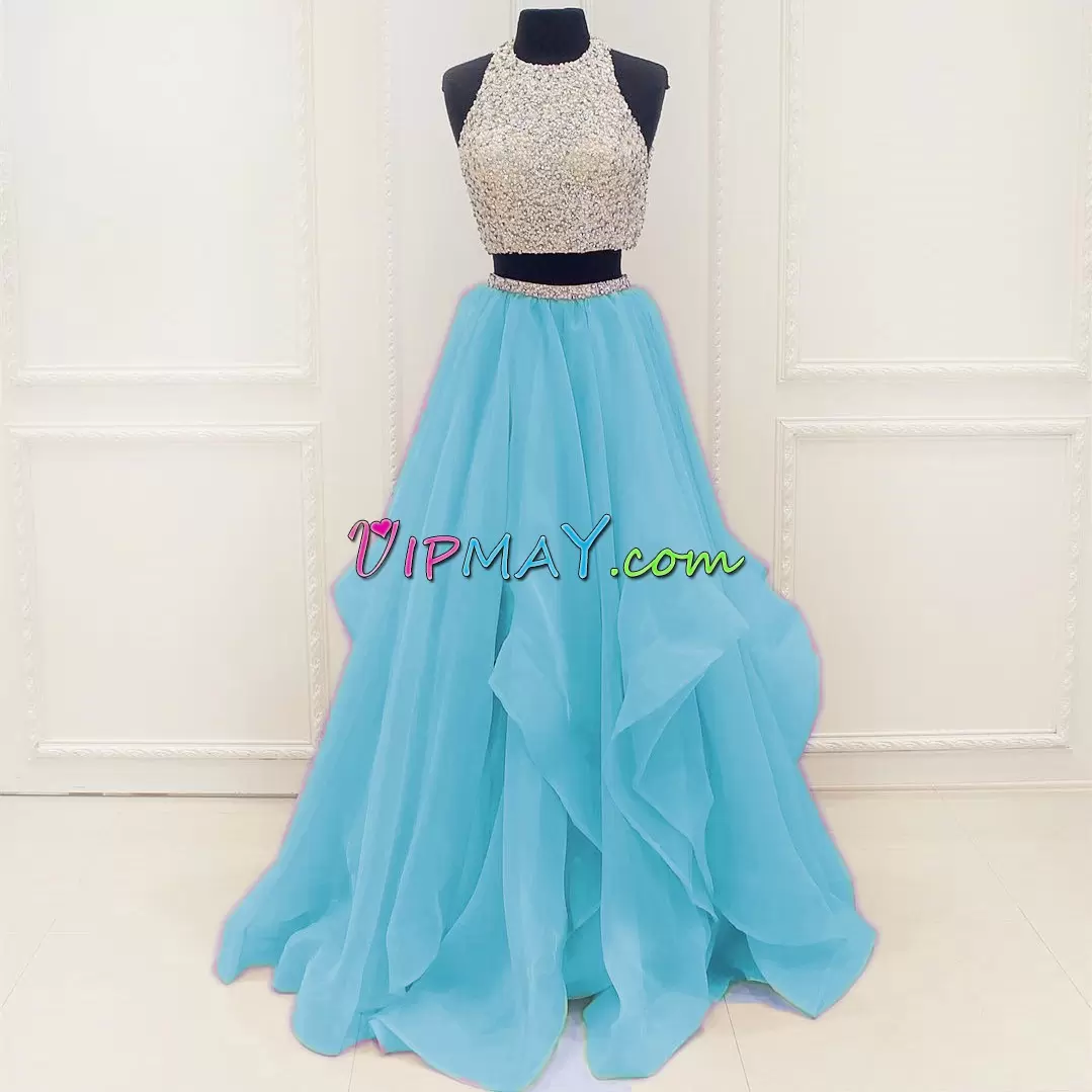 Flare Burgundy and Teal Sleeveless Tulle Homecoming Dress for Prom and Party