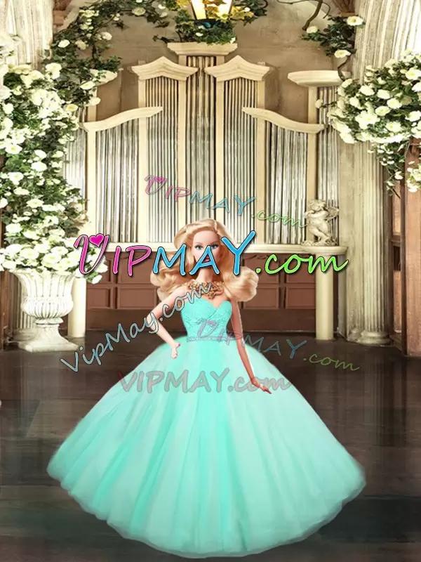 Sweetheart Sleeveless Organza Quinceanera Dresses Beading and Lace Lace Up