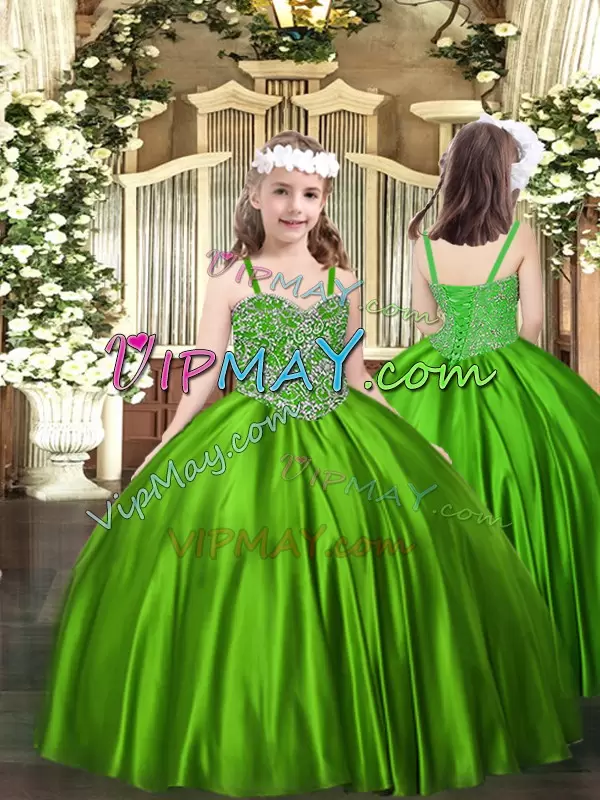 New Style Ball Gowns Quinceanera Dresses Green Sweetheart Tulle Sleeveless Floor Length Lace Up