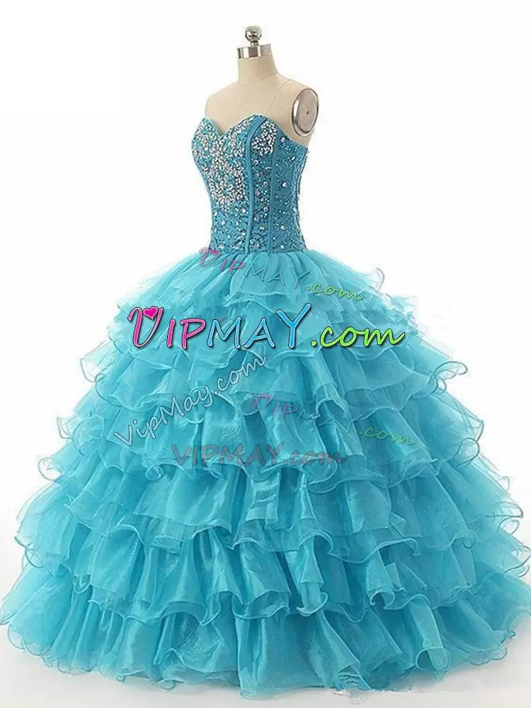 Red Sweetheart Ruffled Layers Sweet 16 Quinceanera Dress Under 200