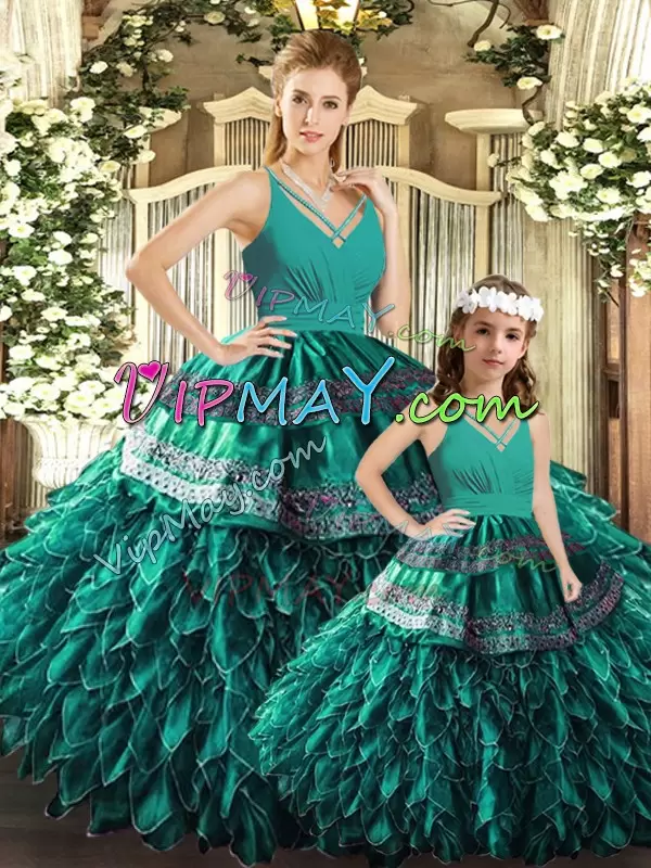 turquoise quinceanera dress tumblr,quinceanera dress turquoise ball gown,turquoise quinceanera dress,organza and satin quinceanera dress,ruffled organza quinceanera dress,ruffled layers quinceanera dress,little girl pageant dress with straps,quince dress with straps,quinceanera package,