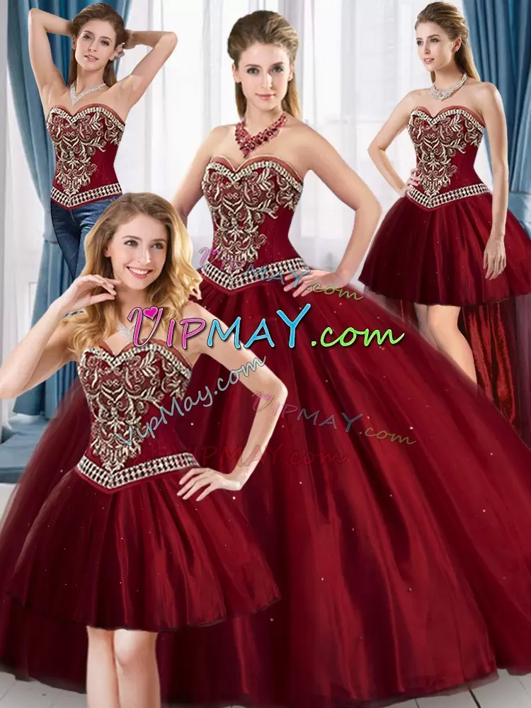 Delicate Sleeveless Sweetheart Lace Up Floor Length Beading and Lace Sweet 16 Dress Sweetheart