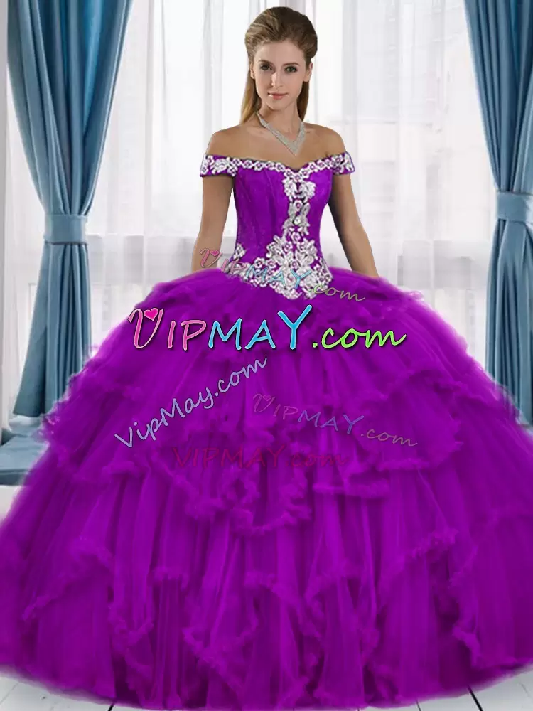 purple birthday dress