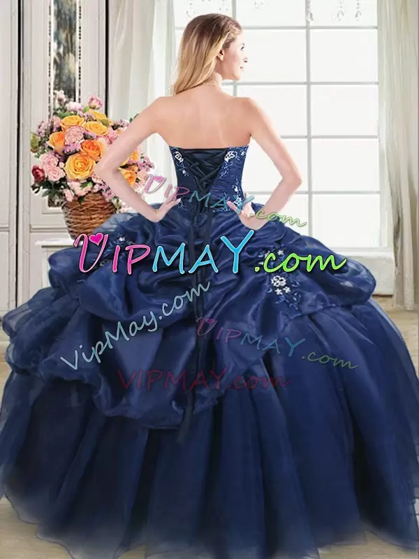 Extravagant Sleeveless Sweetheart Lace Up Floor Length Beading and Pick Ups Ball Gown Prom Dress Sweetheart