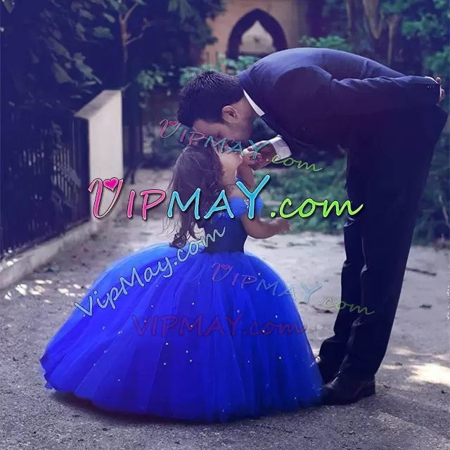 Cheap Tulle Royal Blue Cinderalla Theme Quinceanera Dress Under 200 Dollars