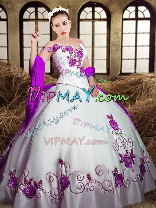 mexican quince dress,white quinceanera dress,white and purple quinceanera dress,mexican quinceanera dress,mexican sweet 16 dress,charro quinceanera dress,cowgirl quinceanera dress,white quinceanera dress with purple embroidery,country quinceanera dress,western quinceanera dress,quinceanera dress with showl,
