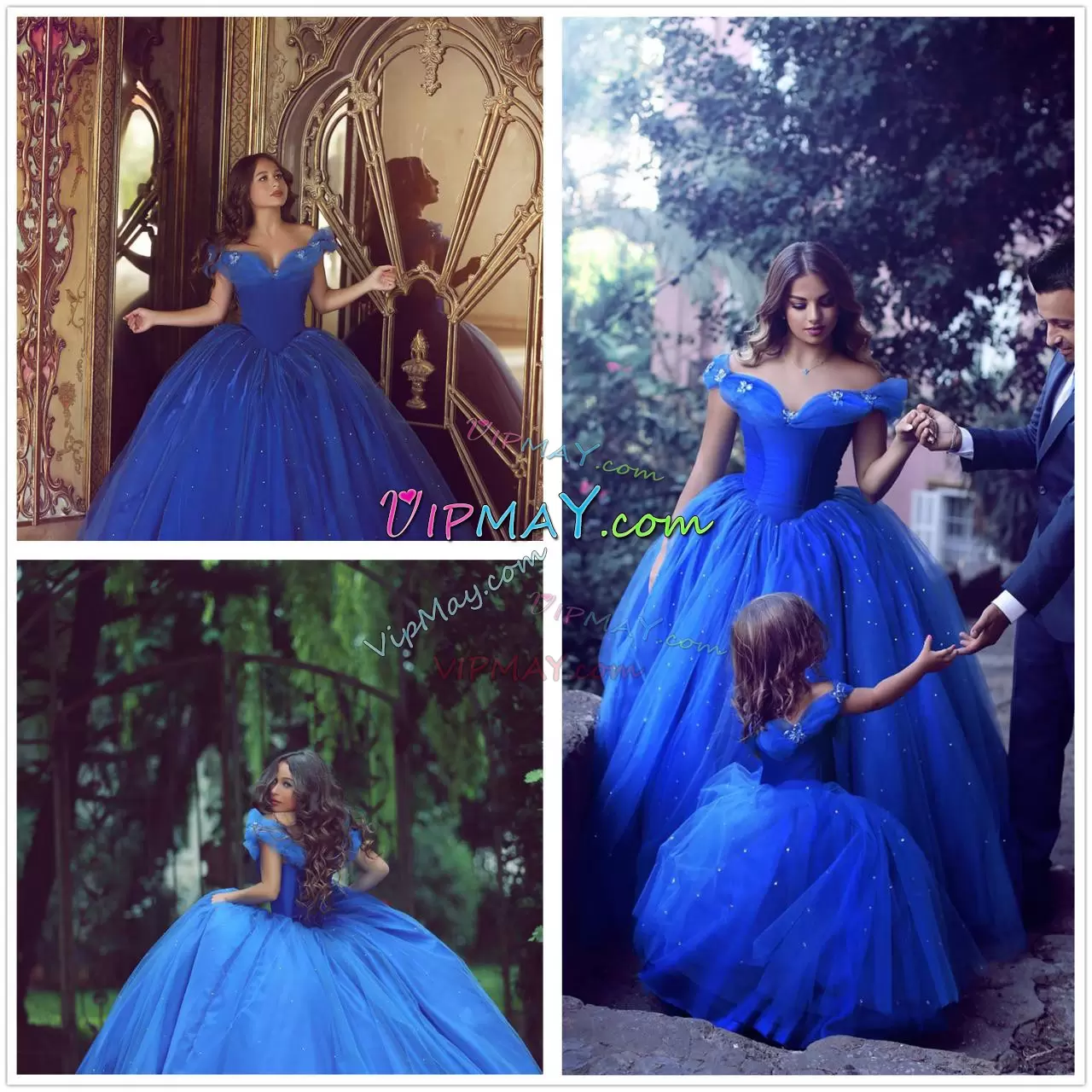 Sweet Royal Blue Sleeveless Tulle Lace Up Ball Gown Prom Dress for Sweet 16 and Quinceanera