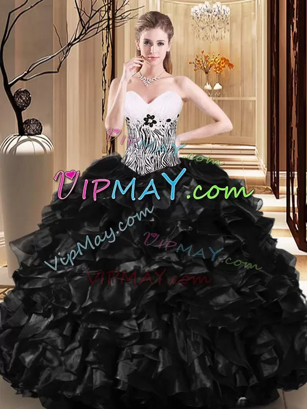 quinceanera zebra print dress,