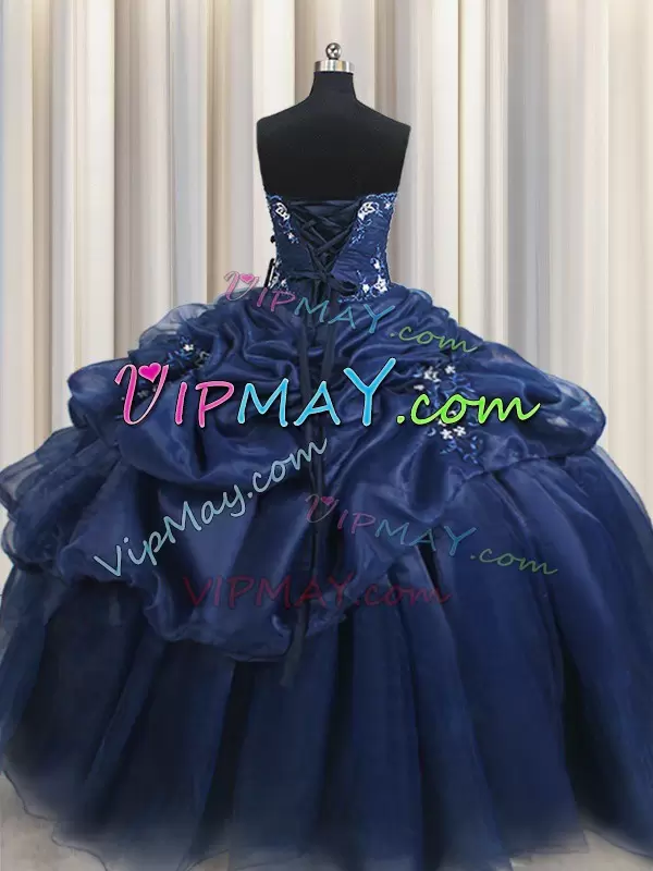 navy blue quinceanera dress,organza quinceanera dress,pick ups skirt quinceanera dress,hispanic birthday 16 quinceanera dress,quinceanera dress for sale online,