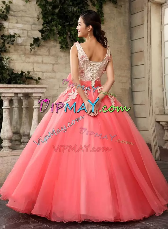 custom make your quinceanera dress,pretty quinceanera dress tumblr,really pretty quinceanera dress,coral red quinceanera dress,v neckline quinceanera dress,quinceanera dress with big bows,quinceanera dress for sale with flowers,