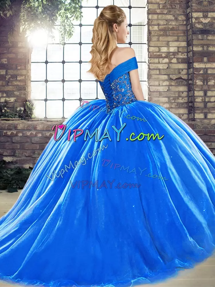 royal blue sweet 16 dress,