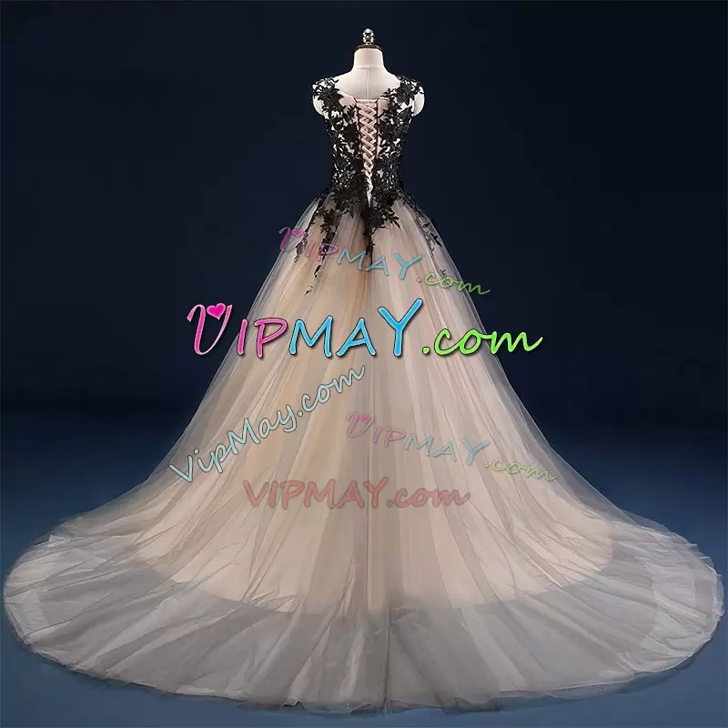 quinceanera dress with long train,