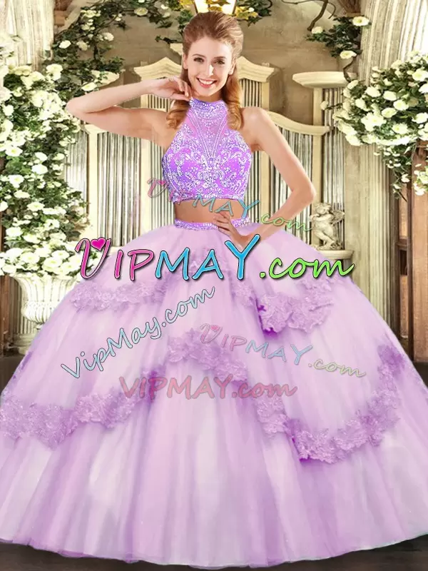 Sleeveless Sweetheart Beading and Lace and Ruffles Criss Cross Quinceanera Dress