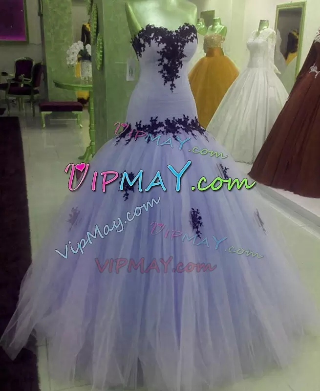 Customized Mint Green Mermaid Sweet 16 Dress with Black Appliques Under 150