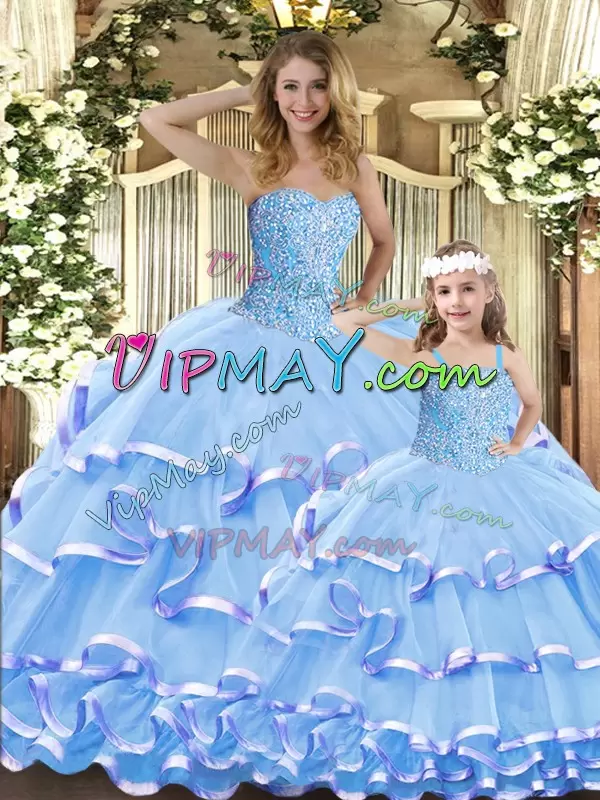 light blue quinceanera dress,ruffled layers quinceanera dress,beaded bodice quinceanera dress,quinceanera dress with straps,tulle quinceanera dress,sweetheart quinceanera dress,blue quinceanera dress,quinceanera dress blueish purpleish,baby blue quinceanera dress,