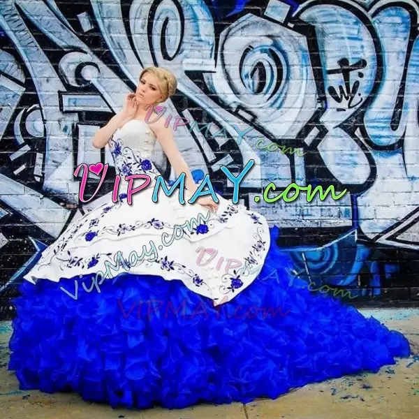 royal blue quinceanera dress,western style quinceanera dress,white and blue quinceanera dress,royal blue sweet 16 dress,best quinceanera dress,