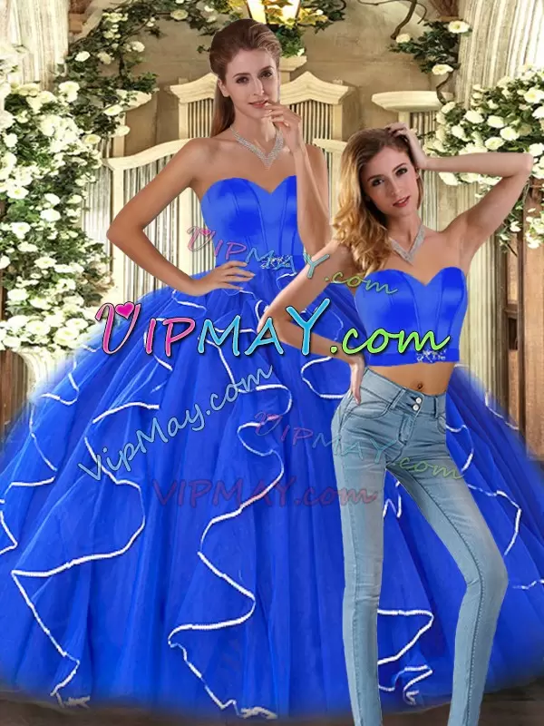 inexpensive quinceanera dress,cheap simple quinceanera dress,in royal blue quinceanera dress,ruffled quinceanera dress,two pieces quinceaneraes dress,cheap quinceanera gown under 200 dollars,